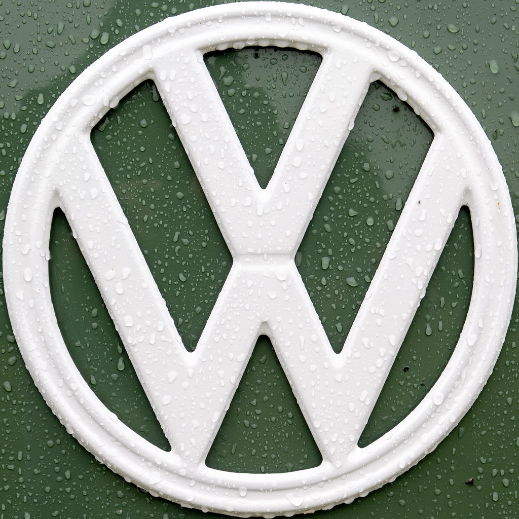 Volkswagen Logo on Green (1)
