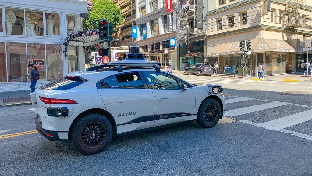 Waymo self-driving car.