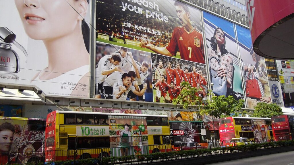 advertisement, hong kong, day