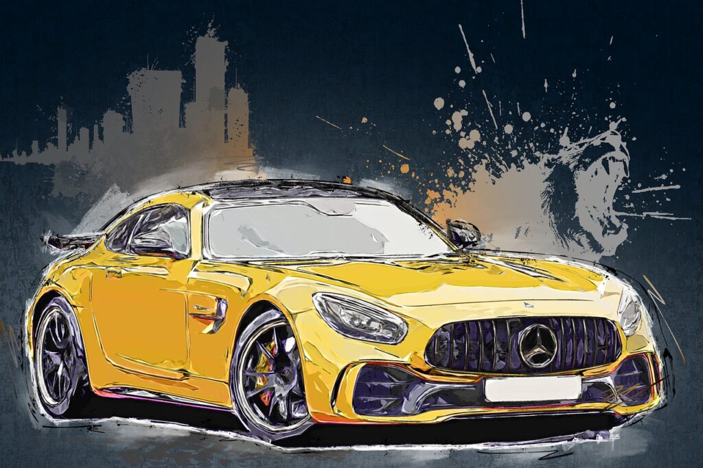 car, automobile, mercedes