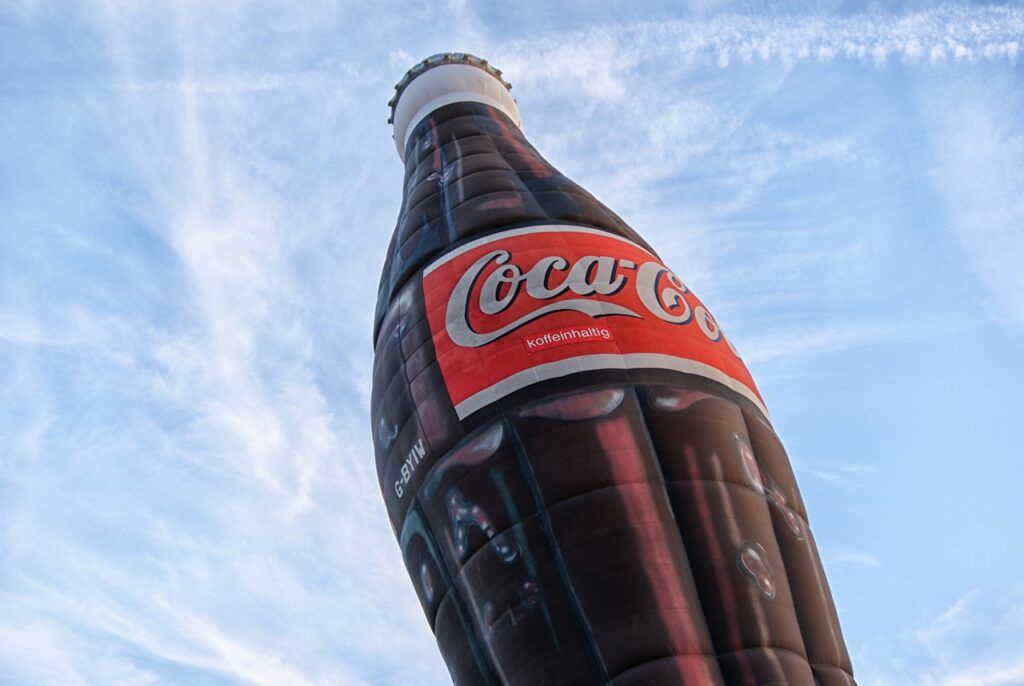 coca-cola, hot air balloon, balloon