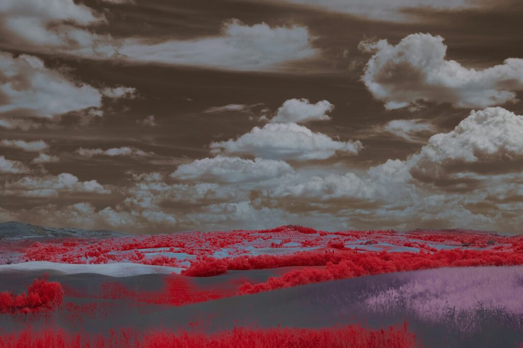 a red and white flag