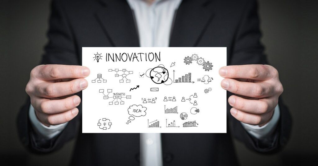 innovation, ideas, business man