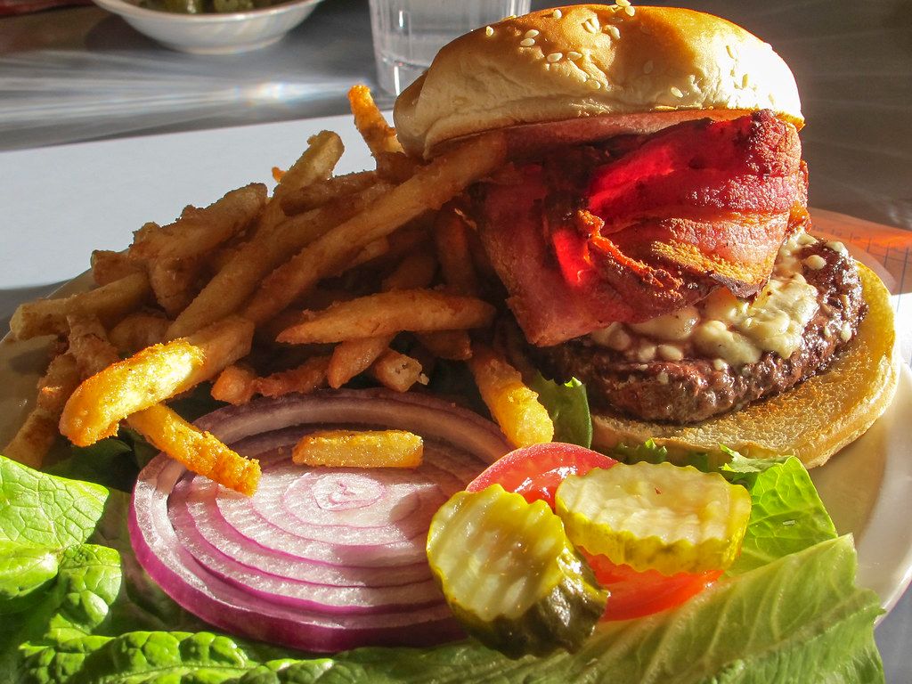 Is This the Wildest Burger Ever? PB&J Bacon Cheese Wrapped in Onion Rings