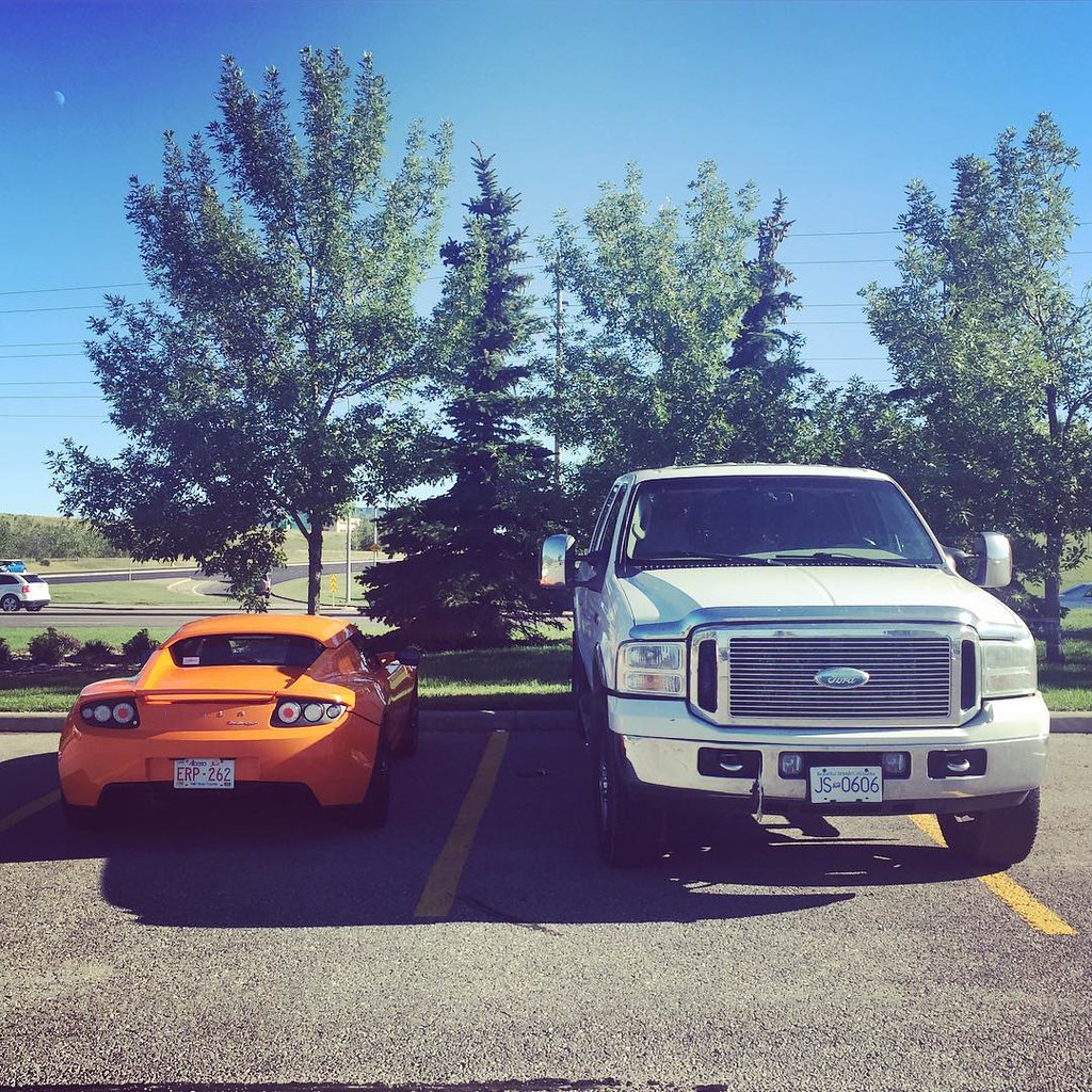 #tesla vs #ford #teslaroadster