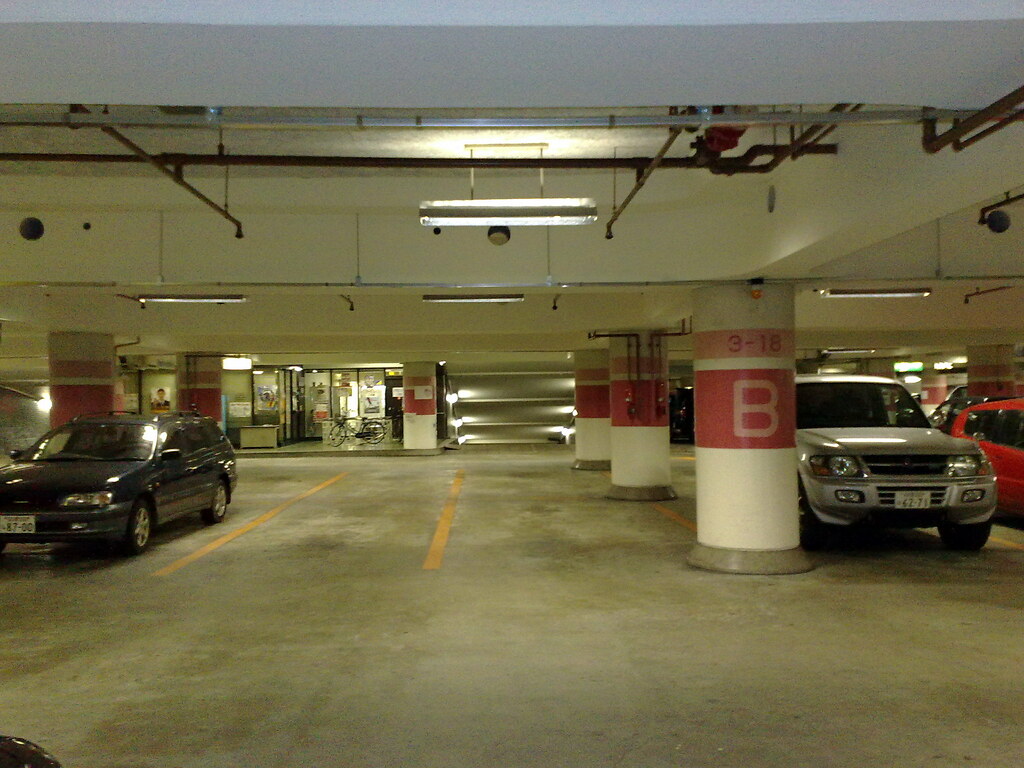 underground parking lot