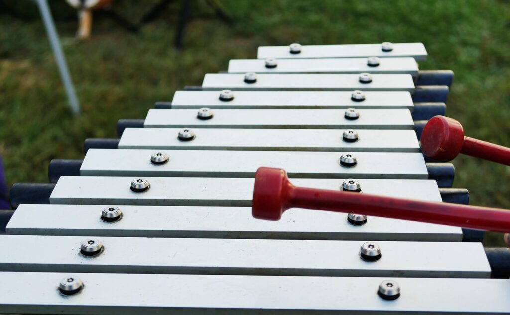 xylophone, mallets, percussion