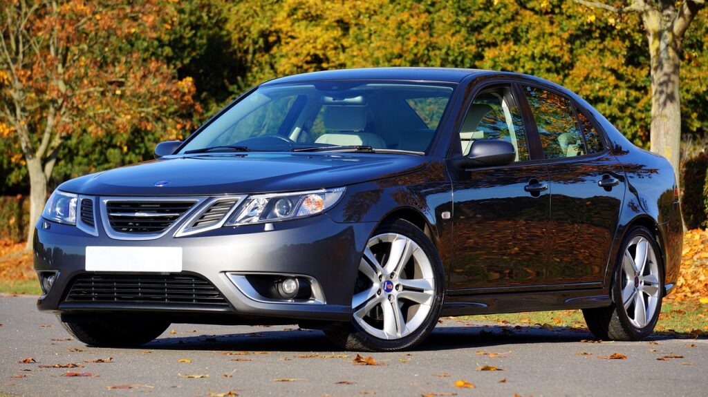car, saab, automobile, reflection, auto, classic, transportation, vehicle, bodywork, transport, shiny, luxury, powerful, paintwork, car wallpapers, speed, sport, technology, sedan, aerodynamic, paint, steel, metal, design, hood, color, clean, saab 93