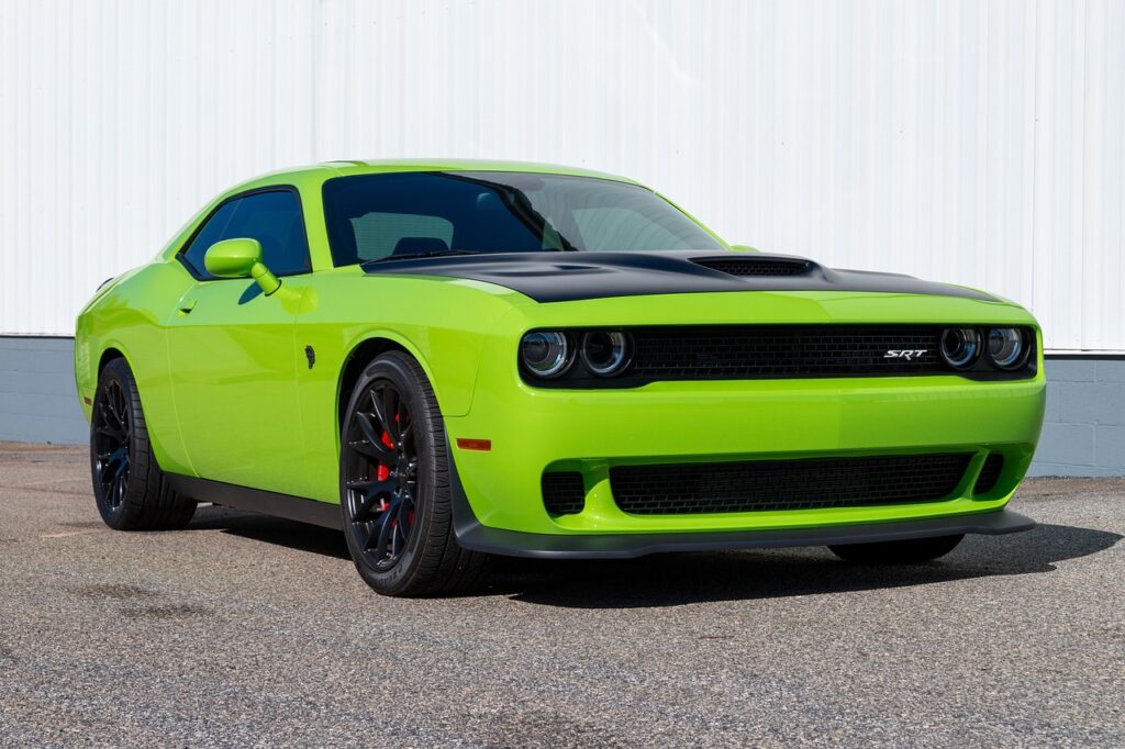 dodge, hellcat, vehicle, automobile, hotrod, mopar, car, car wallpapers, challenger, green