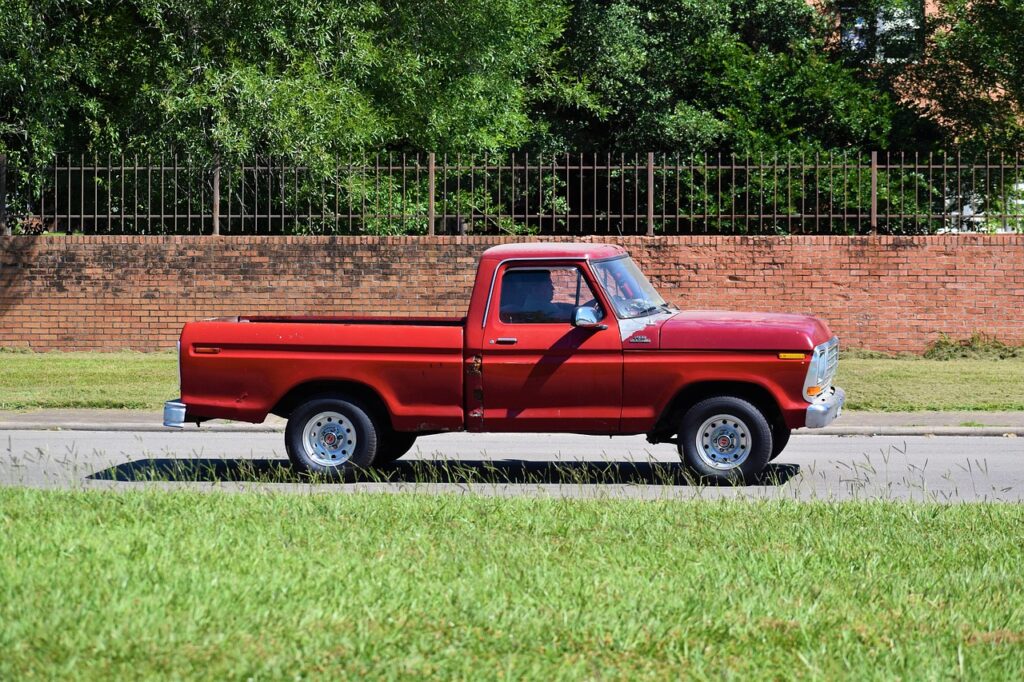 ford f150, vintage, car wallpapers, classic, nostalgia, antique, pick-up truck, red, road, grass, trees, automotive, car, retro, vehicle, auto, tough, torque, 2020, nature, 1970, 1960, old, free image, mint condition, old car, ancient