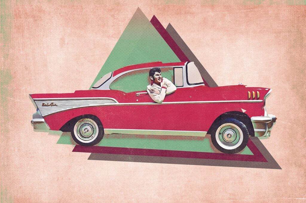 car, vehicle, retro, oldtimer, automobile, transportation, elvis presley, singer, musician, digital manipulation, photo art, elvis presley, elvis presley, elvis presley, elvis presley, elvis presley