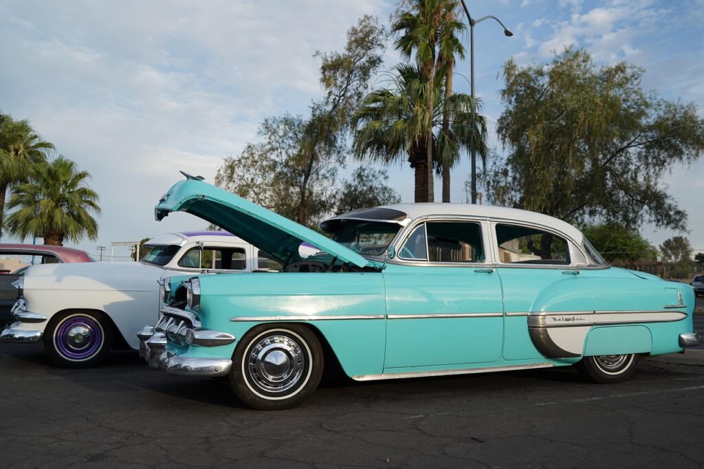 chevrolet bel air, car, vehicle, chevrolet, auto, car wallpapers, automobile, automotive, classic car, car show, turquoise car