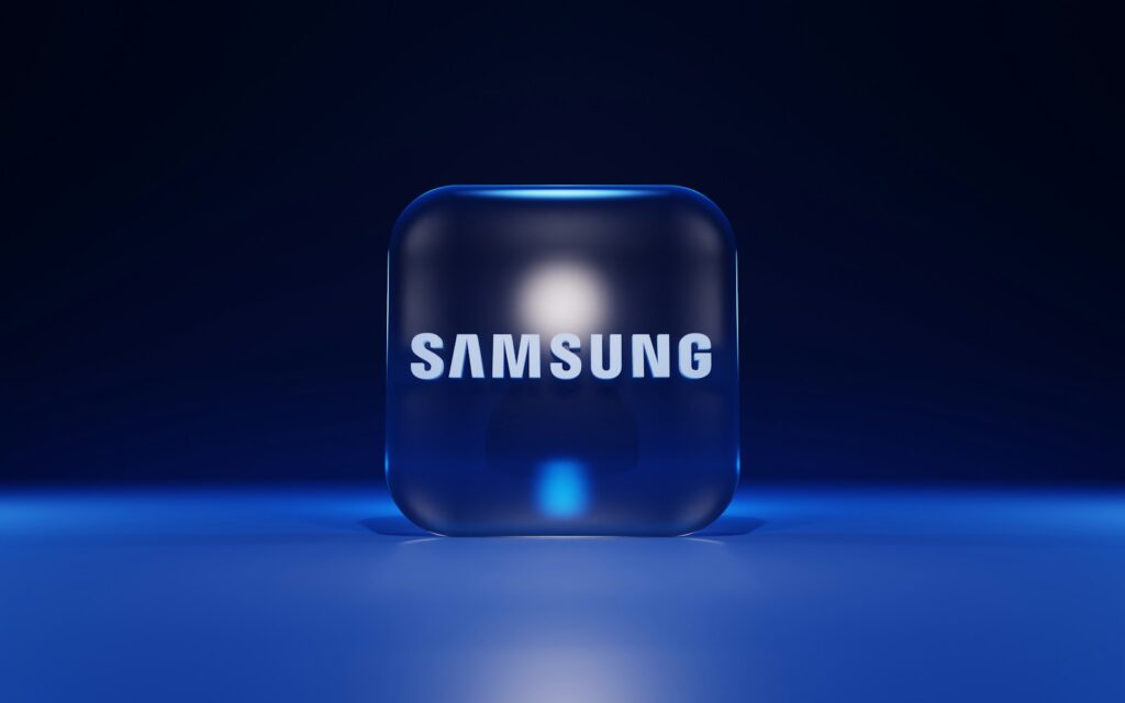 a blue cube with a white logo