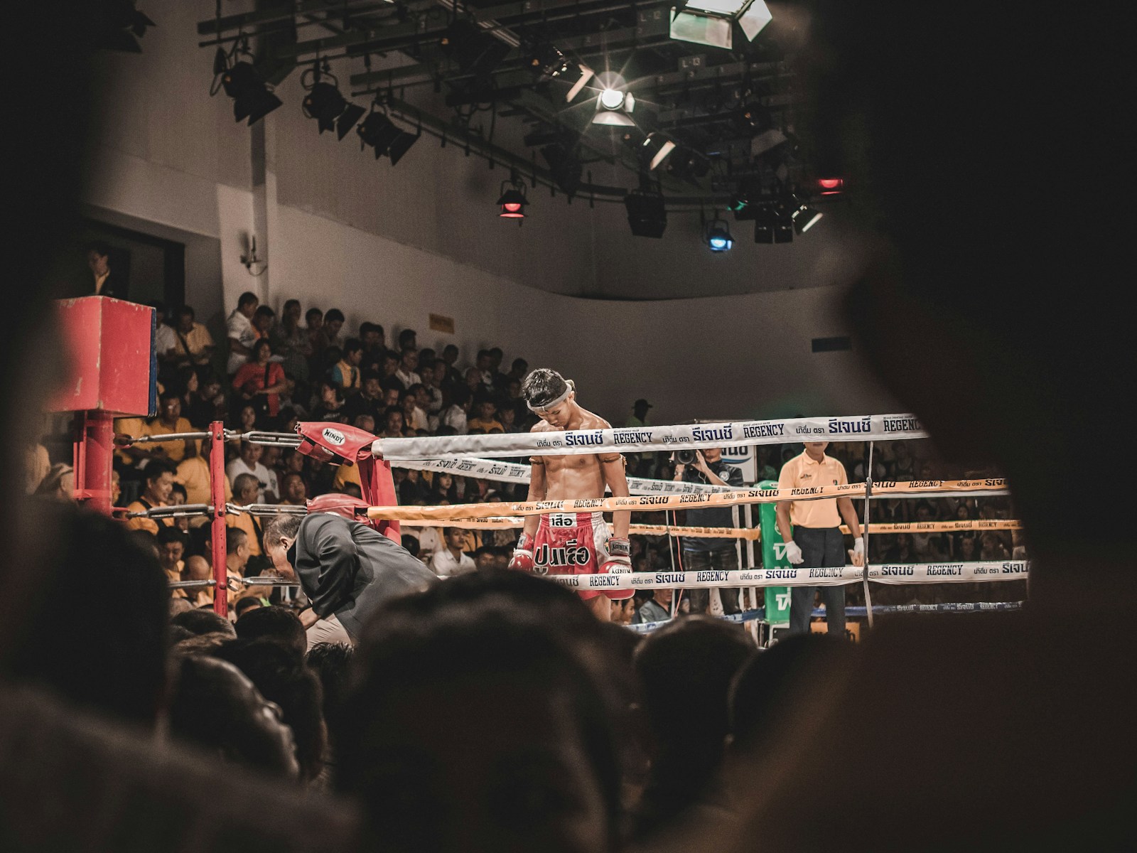 man on boxing ring