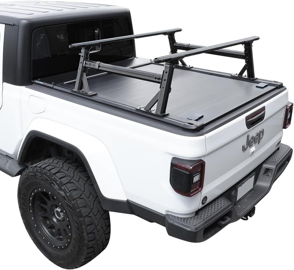 Syneticusa Aluminum Retractable Low Profile Waterproof Tonneau Cover