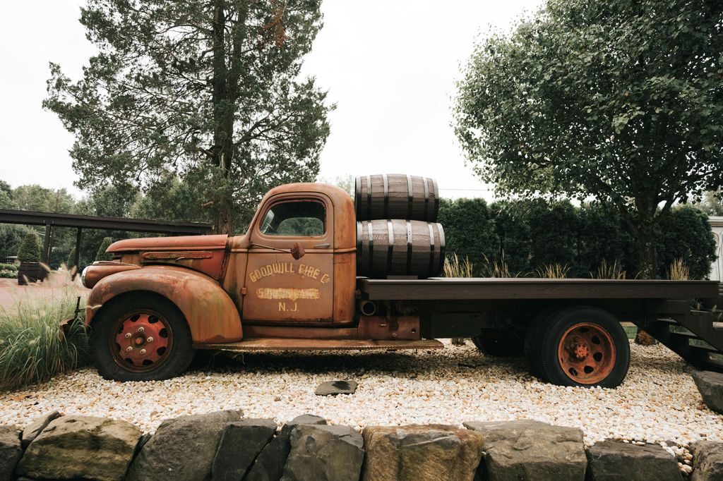 Vintage Truck Bed Repurposed with Rustic Charm