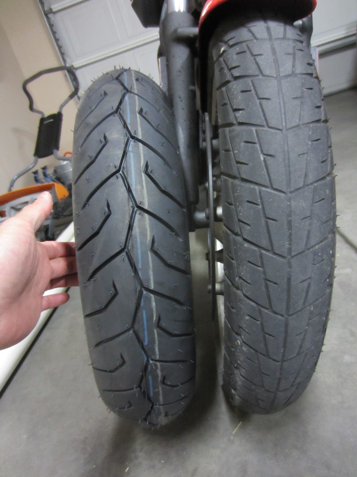 narrower tire on wider rim
