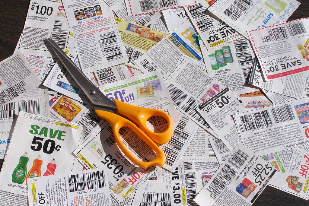 clipping coupons