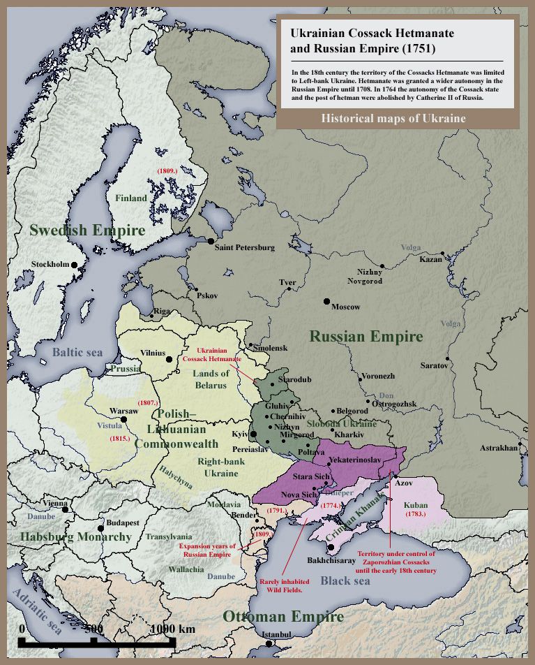 The Rise and Fall of the Cossack Hetmanate