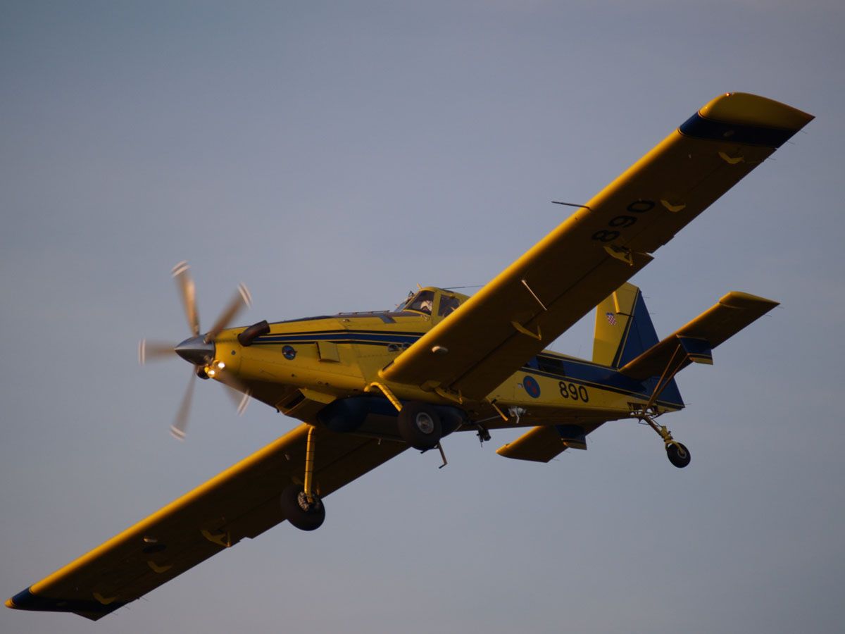 missile-armed crop duster