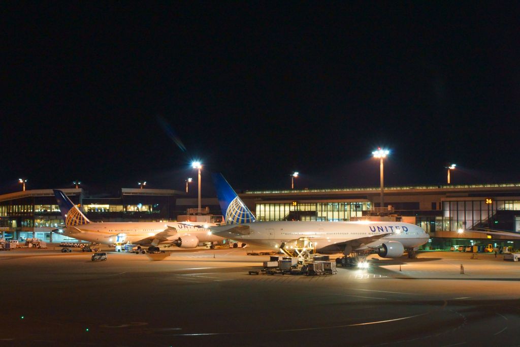 United plane on tarmac