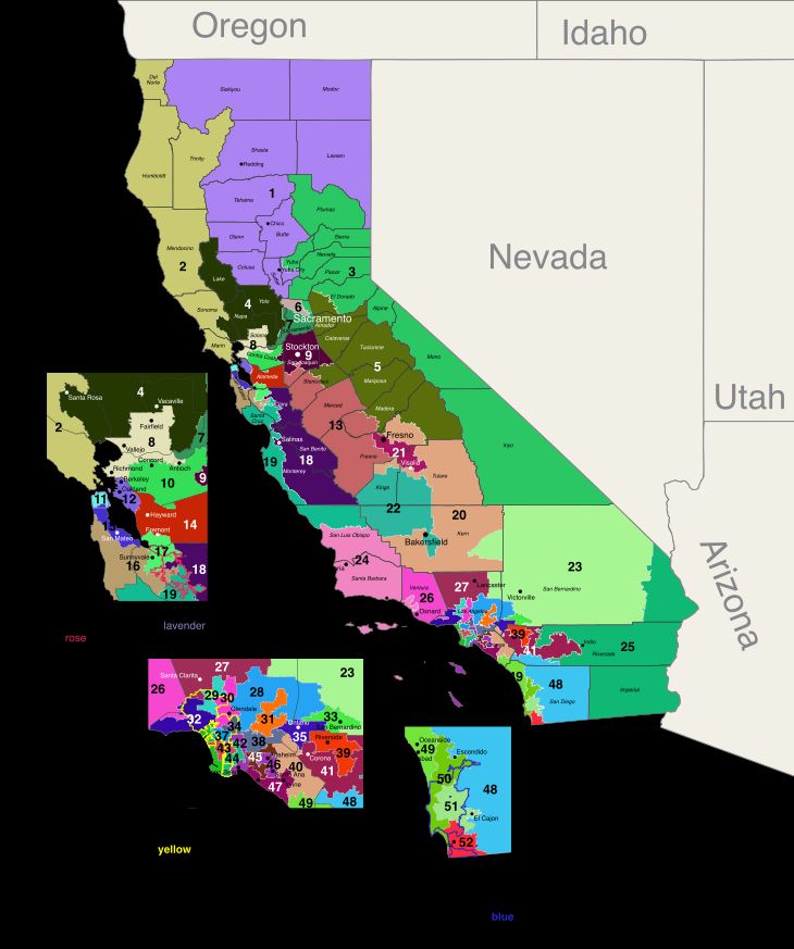 California redistricting map