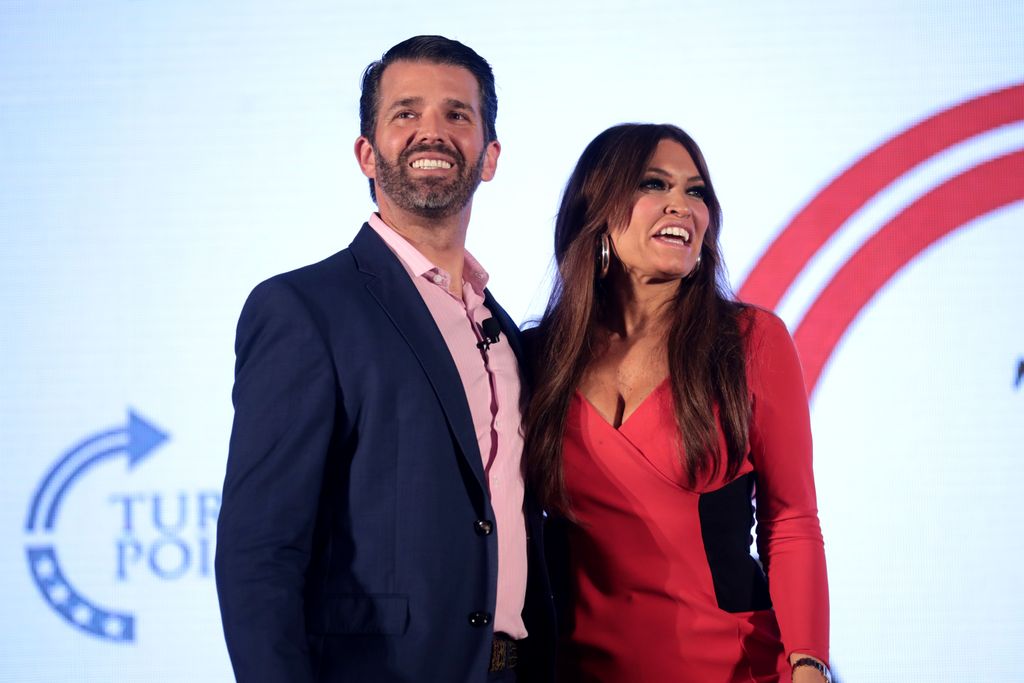 Kimberly Guilfoyle and Donald Trump, Jr.