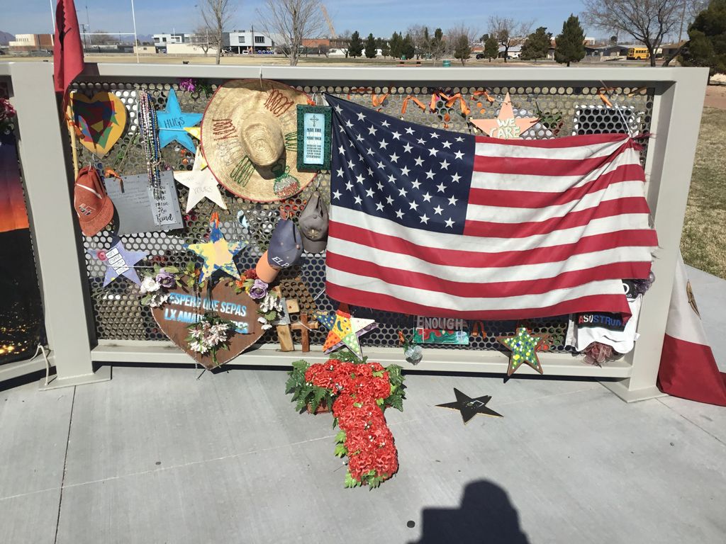 makeshift memorial