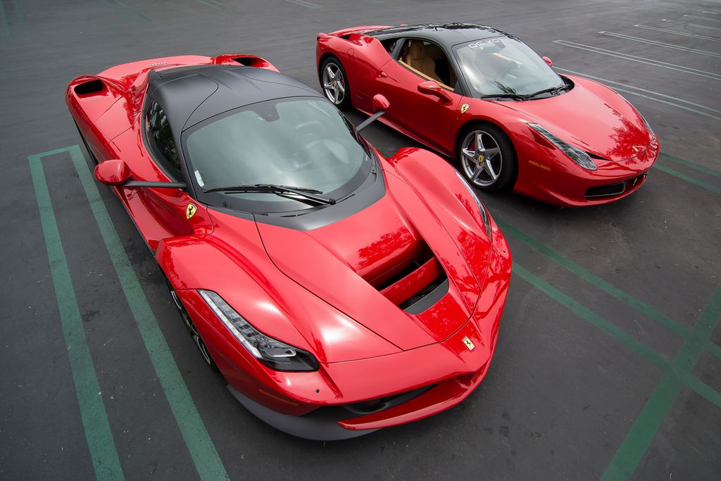 Two Ferrari LaFerraris
