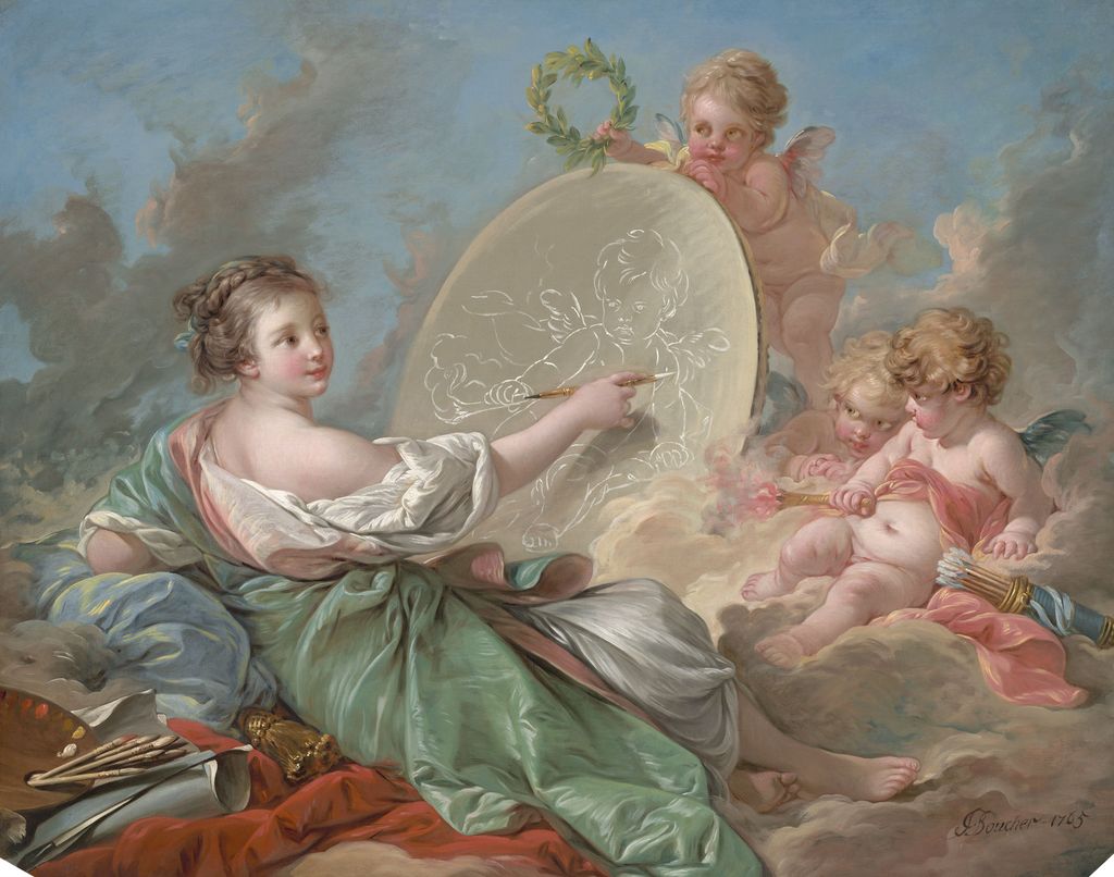 allegorical woman painting
