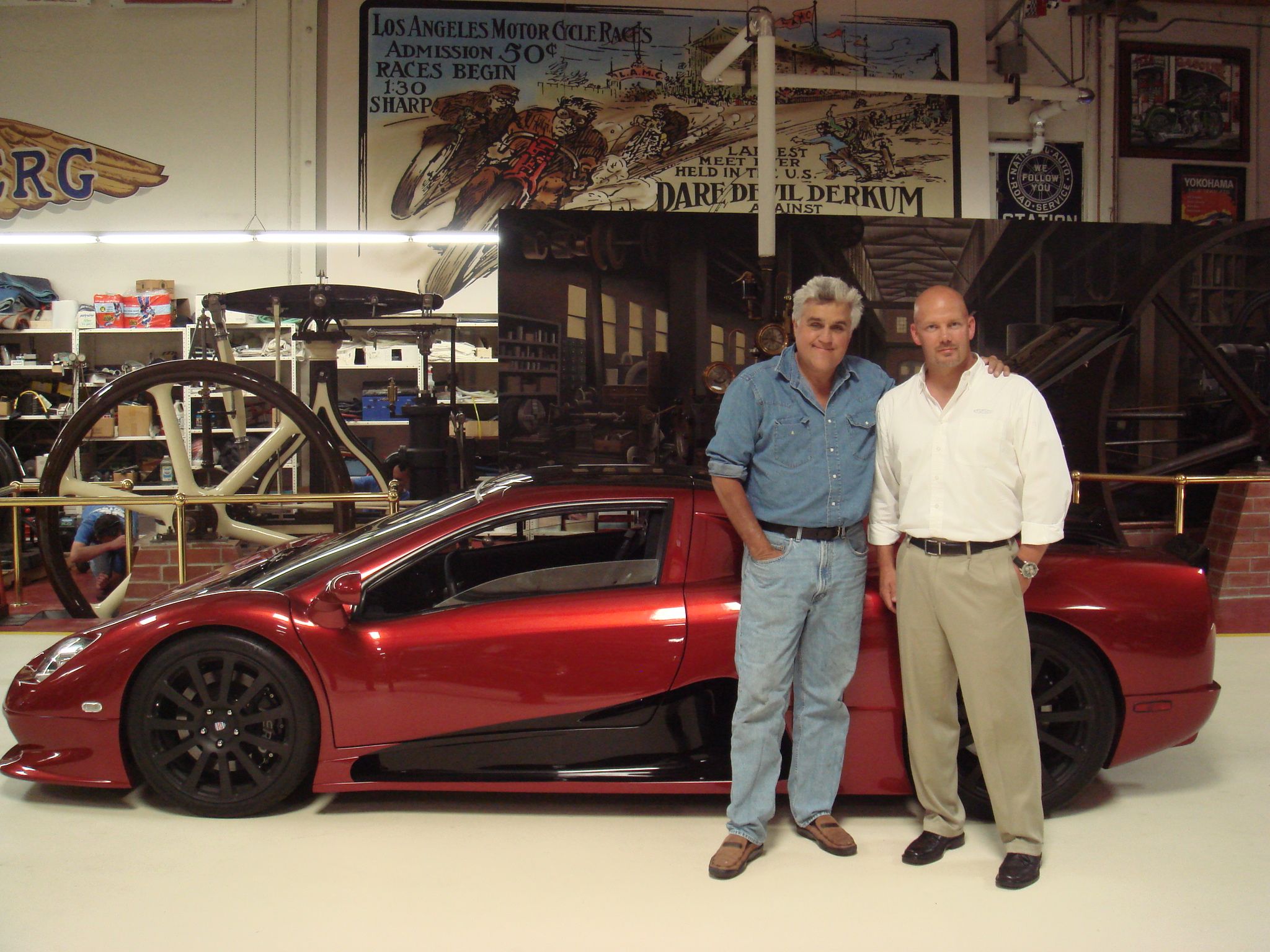 Jay Leno car soccer