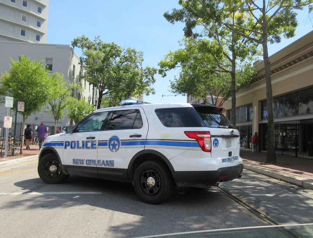 Police blocking off area