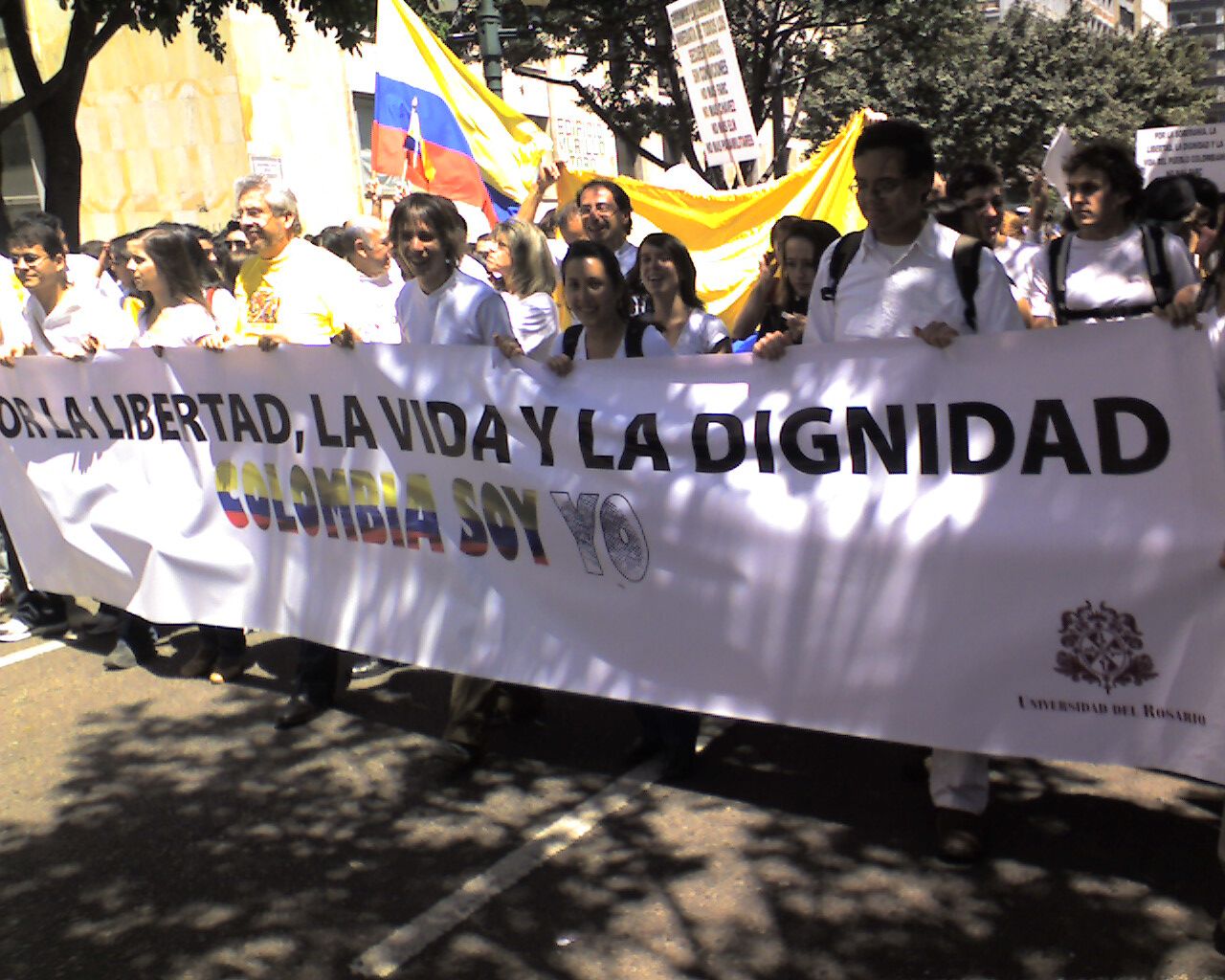 Colombian protests against FARC