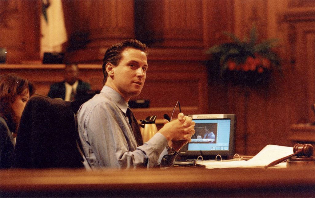 Gavin Newsom early politics