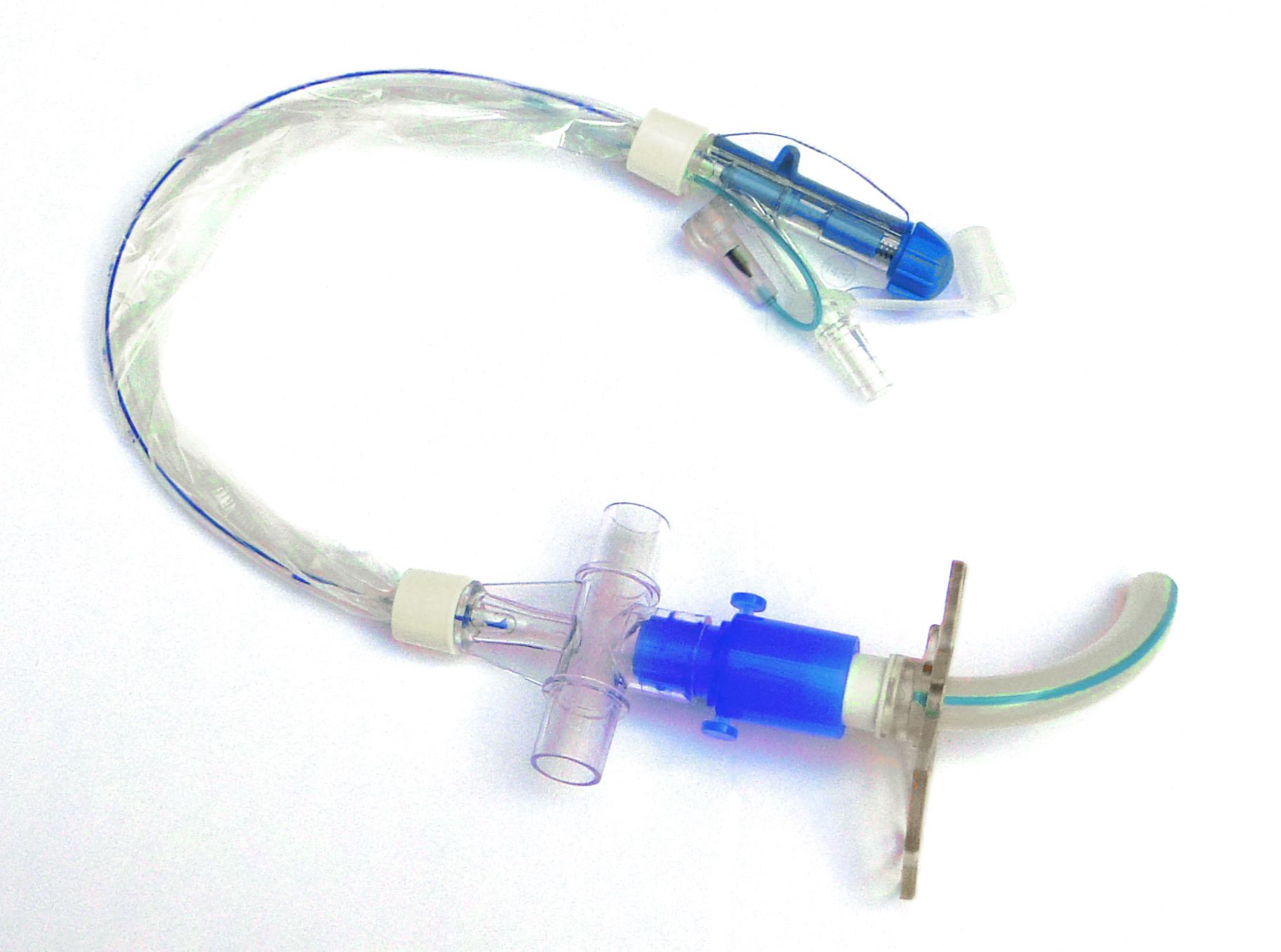 tracheostomy tube in place