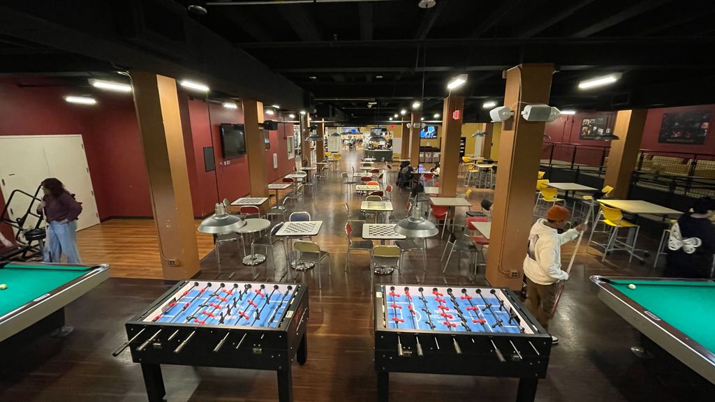 Game Room with Automotive Flair