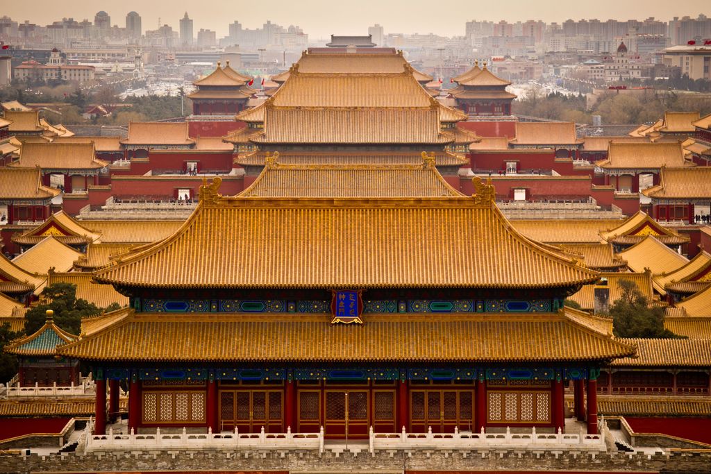 Beijing, China: A Sky Veiled in Haze and Sand