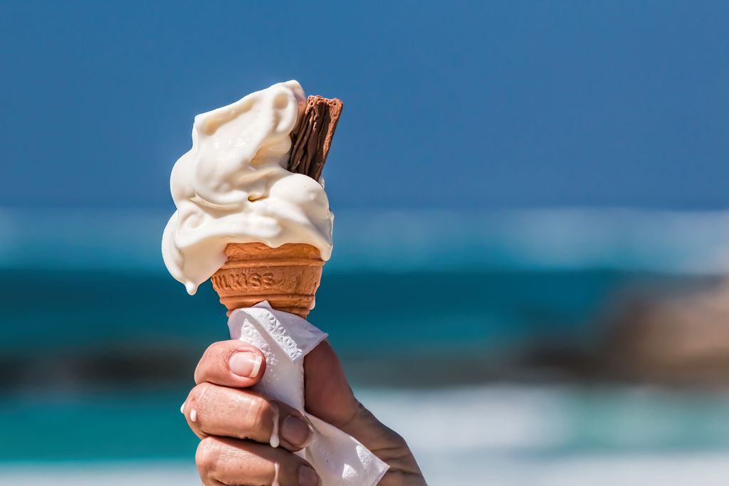 serving ice cream