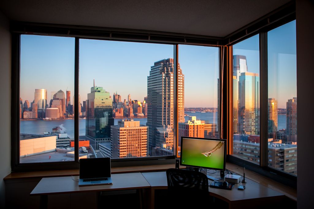 Luxe Office with a View