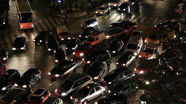 Noise levels measured in cars