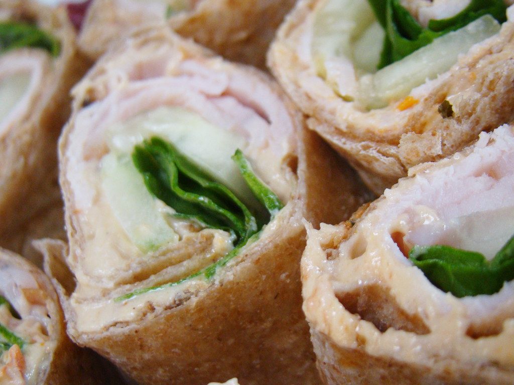 Cucumber-Hummus Wrap