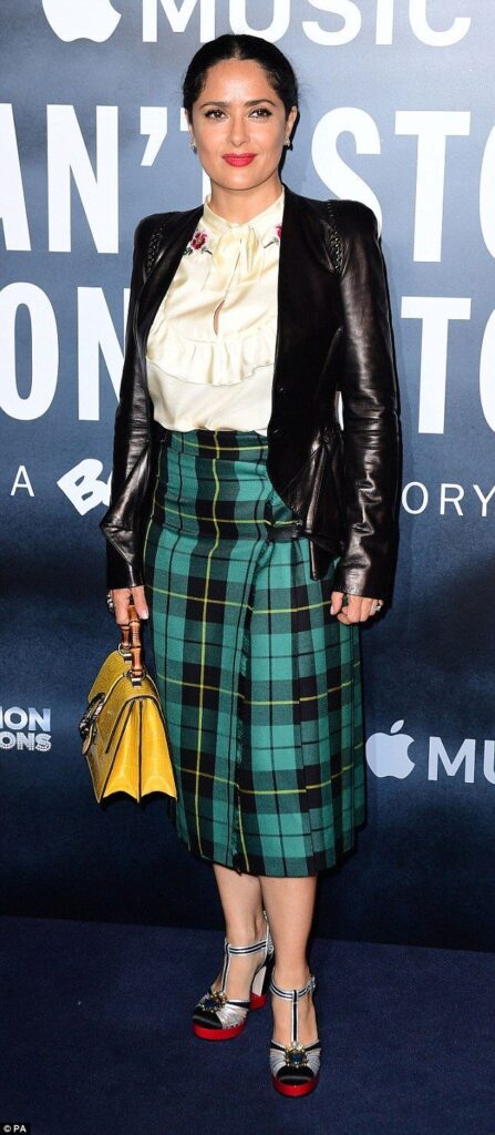 Salma Hayek close-up selfie June 2023