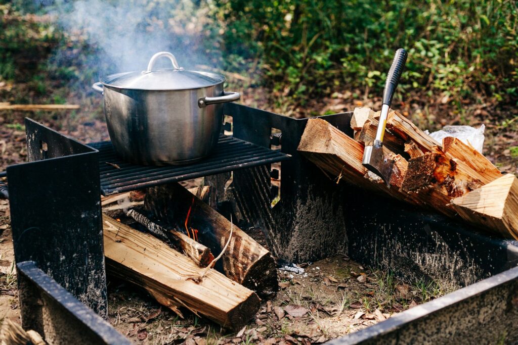 pot being cooked