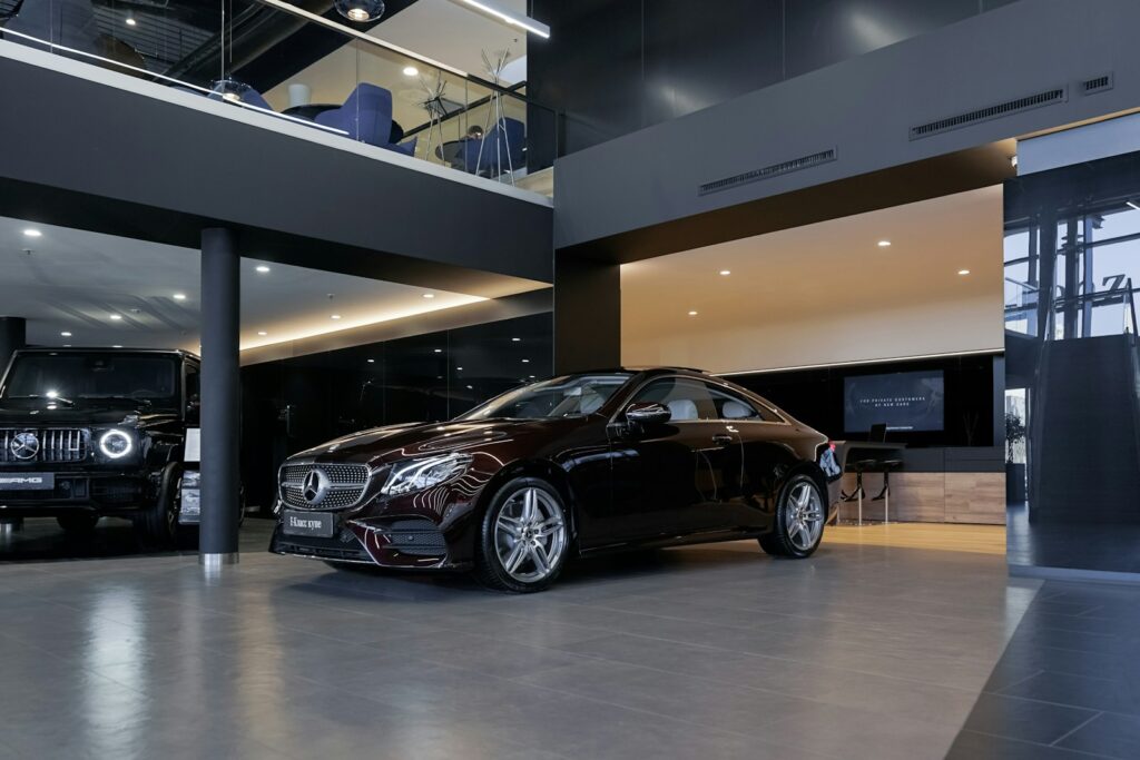 black porsche 911 parked in building