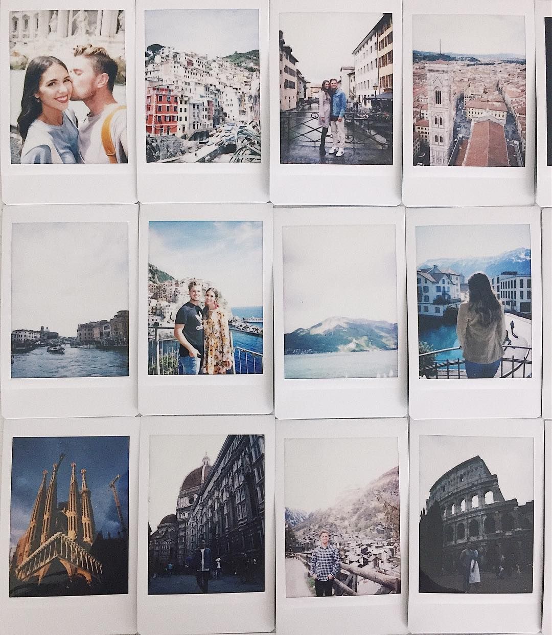 Polaroids Los Angeles hotel room