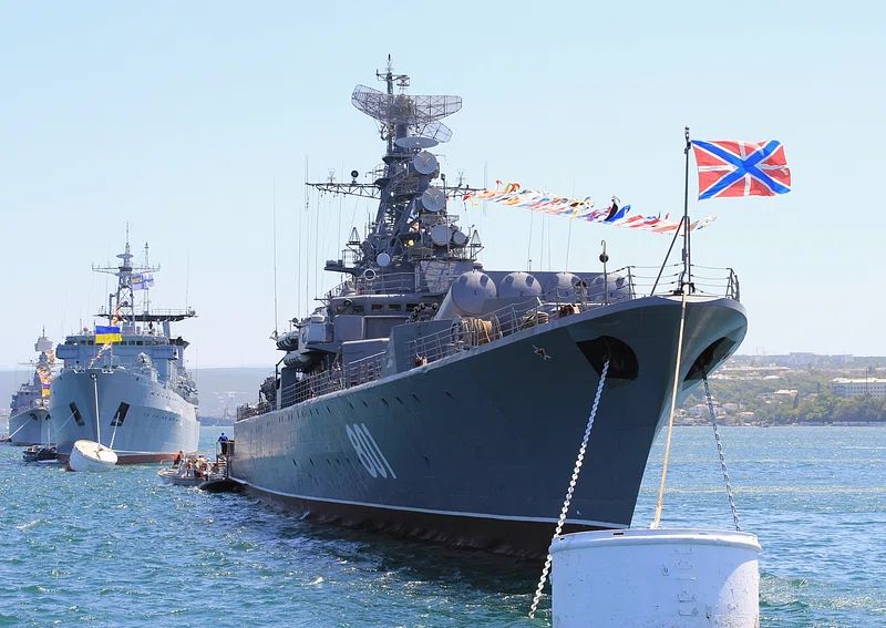 Russian vessels Ukrainian coast