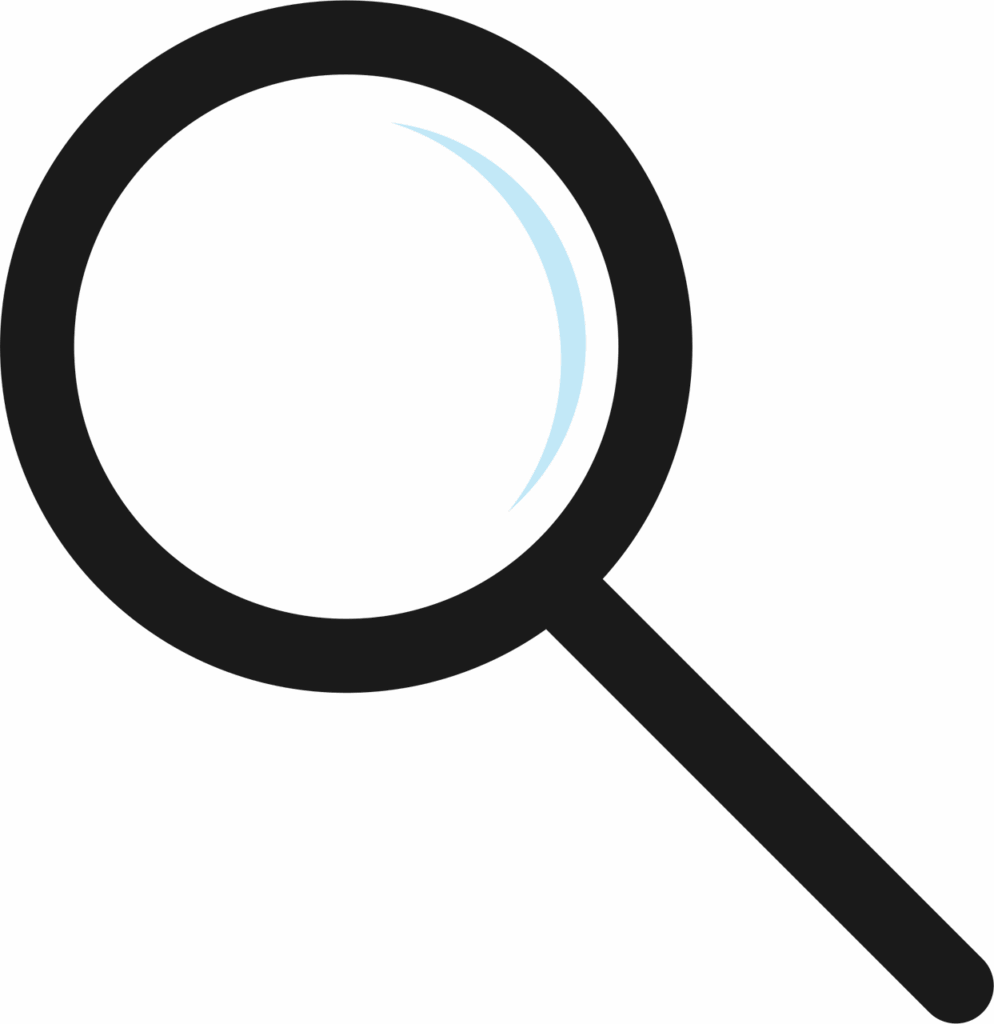 magnifying glass, glass, icon, black, vector, stylized, research, investigation, research, research, research, research, research