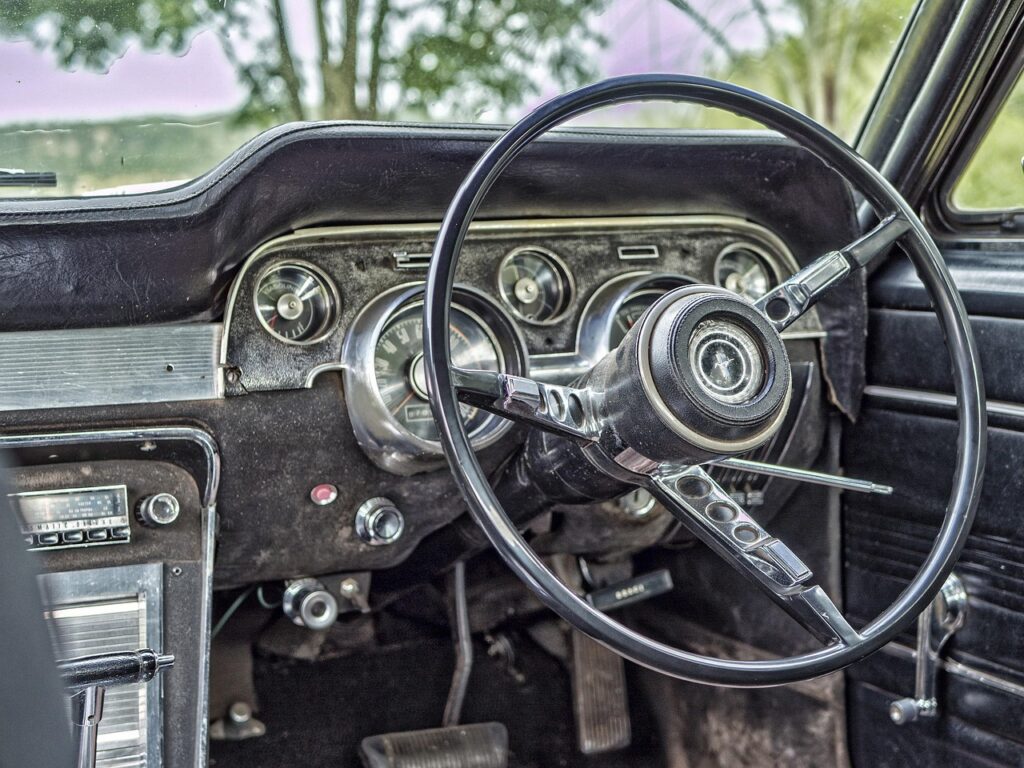 steering wheel, car, old, dashboard, odometer, speedometer, oldtimer, old car, vintage car, retro car, vintage, car wallpapers, retro, vehicle, auto, automobile