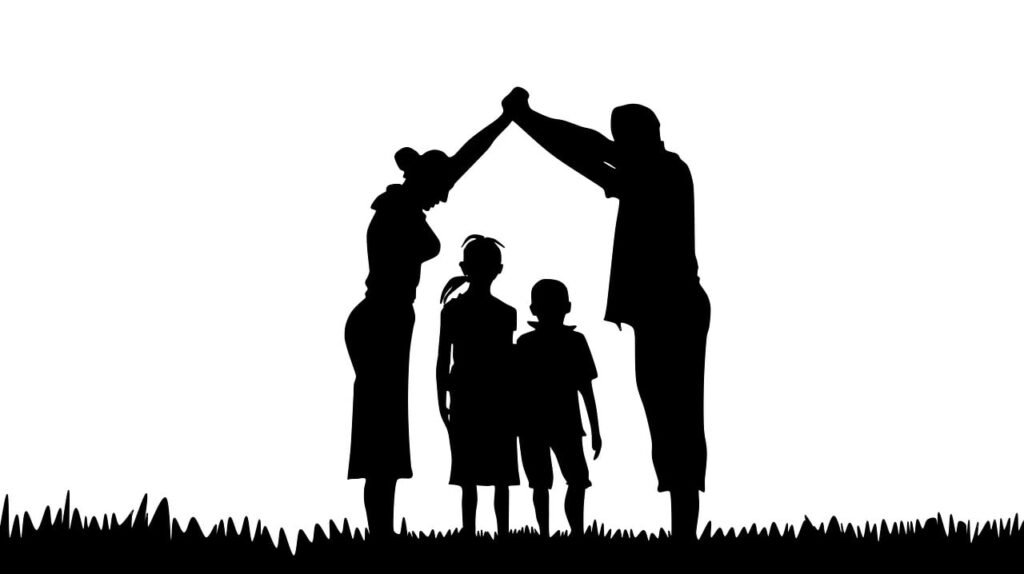 family, silhouette, prayer, christian family, family, family, family, family, family, prayer, prayer
