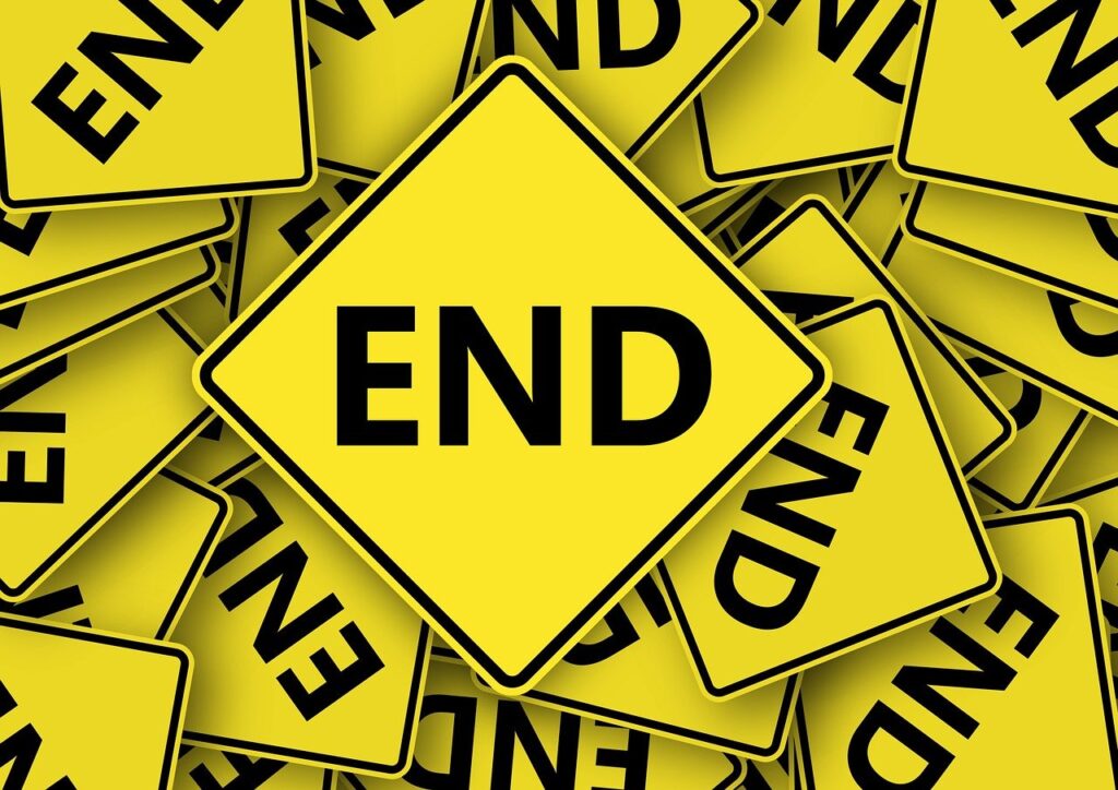 traffic signs, the end, dead end, hopeless, enough, finished, off, symbol, lots, stack, stacked, on each other, duplicate, the end, the end, the end, dead end, dead end, dead end, dead end, dead end, finished, finished, finished, finished